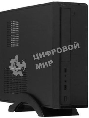 Компьютерный корпус ExeGate EX268691RUS Компьютерный корпус MiniITX ExeGate MI-207 Black, miniITX/mATX, (M450, 80мм), 2хUSB, Audio