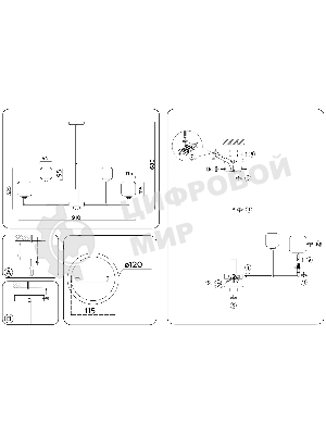 Люстра Ambrella light LH53019/12 BS/FR латунь/белый матовый G9*12 max 40W D910*680