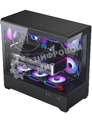 Корпус Bloody CC-128-BK, Midi-Tower, чёрный