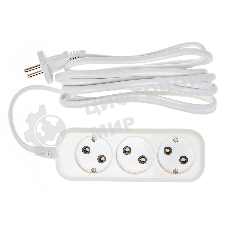 Сетевой удлинитель Buro BU-PSL3.3/W 3 м (3 розетки) белый (пакет ПЭ)