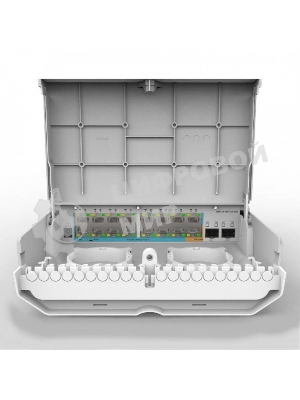 Коммутатор MikroTik CRS318-16P-2S+OUT (NetPower 16P), 16×1 Гбит/с PoE + 2×10 Гбит/с SFP+, управляемый