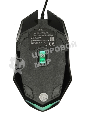 Мышь проводная Oklick 396M INSOMNIA черный, 1000 dpi, USB, кнопки - 3