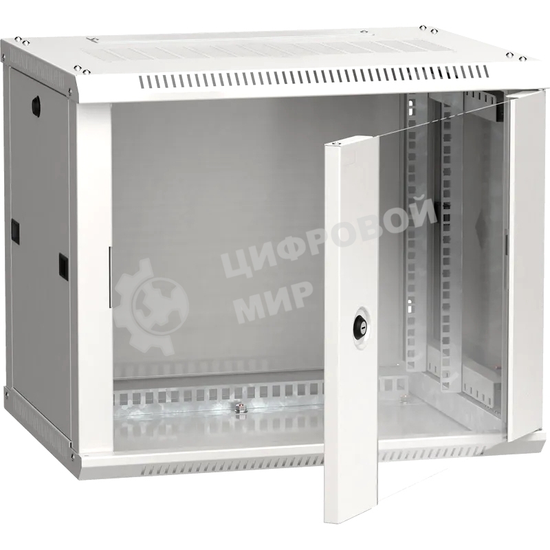 Шкаф ITK LINEA W 9U 600x450 мм дверь стекло, RAL7035