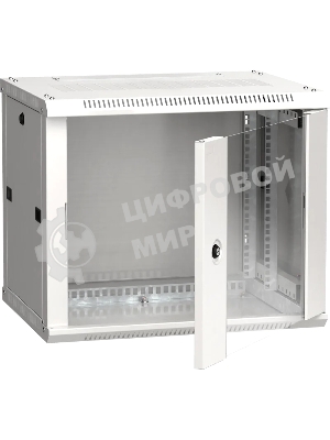 Шкаф ITK LINEA W 9U 600x450 мм дверь стекло, RAL7035