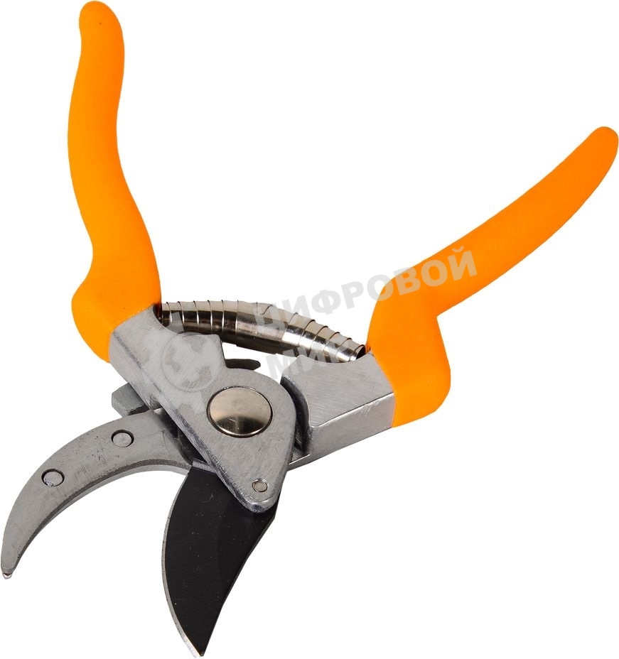 Секатор ВИХРЬ 200мм., возвратная пружина, тефлоновое покрытие, эргономичные обрезиненные рукоятки