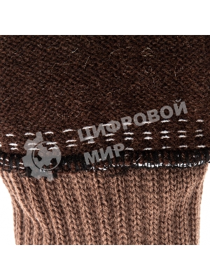 Перчатки трикотажные Сибртех двойные, полушерстяные, с ПВХ покрытием