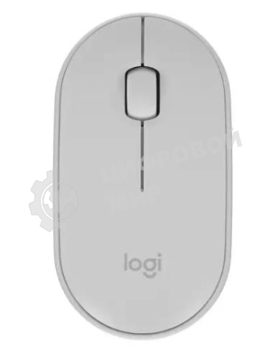 Мышь беспроводная Logitech Pebble M350 белый, 1000 dpi, радиоканал, Bluetooth, USB, кнопки - 3