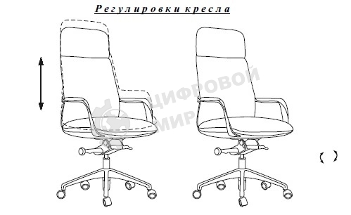 Кресло руководителя Бюрократ VEGA черный кожа крестов. алюминий