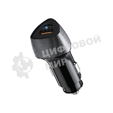 Автомобильное зарядное устройство c двумя портами Rexant (USB-A QC 3.0 + USB-C PD) cо световой индикацией, 20Вт, черное