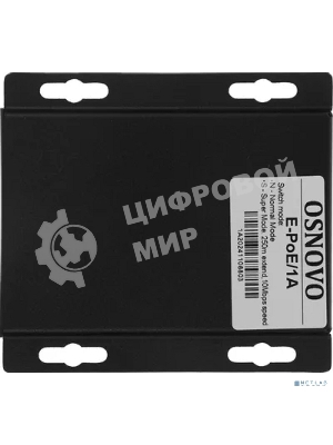 PoE удлинитель Osnovo E-PoE/1A 10M/100M Fast Ethernet на 400м (до 30W)