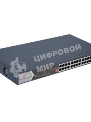 Коммутатор Hikvision DS-3E0528HP-E 26G 2SFP 20PoE+ 370W неуправляемый