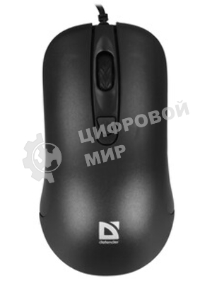 Мышь проводная Defender Classic MB-230 черный, 1600 dpi, USB, кнопки - 4