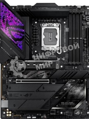 Материнская плата ASUS ROG STRIX Z890-E GAMING WIFI, LGA 1851, Intel Z890, 4xDDR5, 4xSATA, 7xM.2, 1xPCIe 5.0 x16, 1xPCIe 4.0 x16, 1xHDMI, 1xDP, 2xUSB-C Thunderbolt 4, 7xUSB-A 3.2 Gen 2, 3xUSB-A 3.2 Gen 1, 2xUSB-C 3.2 Gen 2x2, 1x 5Gb LAN, 2x3.5 мм, 7.1, ATX