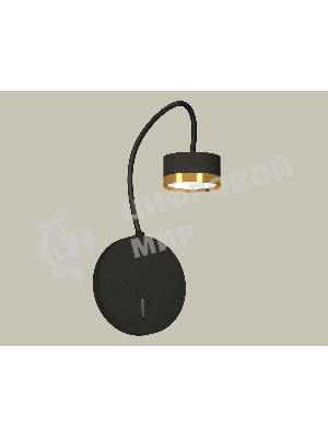 Светильник Ambrella light XB9596152 SBK/PYG черный песок/золото желтое полированное GX53 (C9596, N8124)