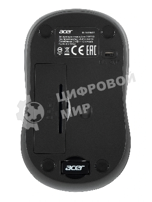Мышь беспроводная Acer OMR133 черный, 1000 dpi, радиоканал, USB, кнопки - 3