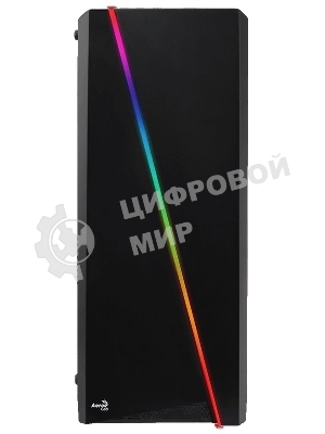 Компьютерный корпус Aerocool/Formula PGS-V Cylon , ATX, без БП, RGB подсветка, окно, картридер, 1x USB 3.0 + 2x USB 2.0, 1х12см вентилятор в комплекте