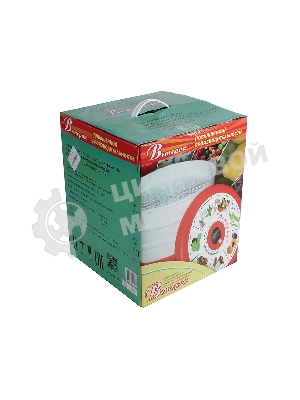 Сушилка для овощей и фруктов Великие реки Ветерок-5, 5 поддонов, цветная упаковка