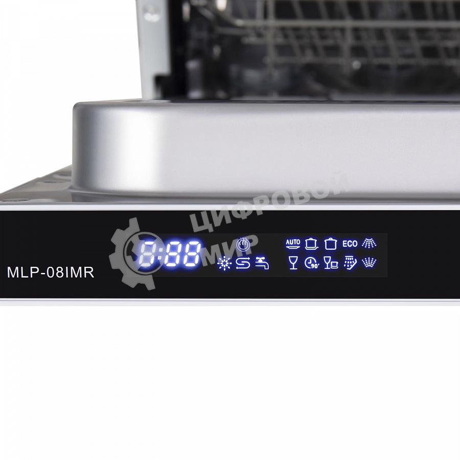 Встраиваемая посудомоечная машина Maunfeld MLP-08IMR, белый/черный, 44.5 см, 10 компл., 47 дБ, класс A++