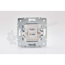 Механизм розетки компьютерн. 1-м СП KARINA RJ45 белый LEZARD 707-0288-139