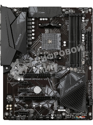 Материнская плата Gigabyte B550 GAMING X V2, AM4, AMD B550, 4xDDR4, 4xSATA, 2xM.2, 1xPCI-E 4.0 x16, 1xPCI-E 3.0 x2, 1xHDMI, 1xDVI-D, 1x 1Gb LAN, 1xUSB 3.2 Gen 2, 3xUSB 3.2 Gen 1, 2xUSB 2.0, 3x3.5 мм, 7.1, Standard-ATX