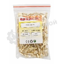 Клемма плоская Rexant гнездо 7.5 мм 1-2.5 мм² (РП-м 2.5-(6.3))