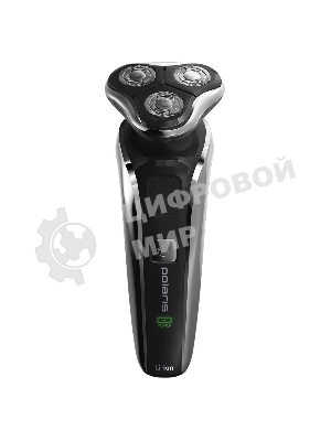 Электробритва PMR 0307RС wet&dry PRO 5 blades+ электрическая (Polaris), черный/хром