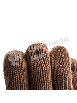 Перчатки трикотажные Сибртех двойные, полушерстяные, с ПВХ покрытием