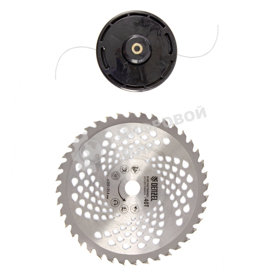 Триммер Denzel DT 52S бензиновый 52см3 3 лс. разъемная штанга состоит из 2 частей