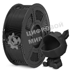 Филамент NVPRINT PLA Meta Black для 3D печати диаметр 1.75мм  длина 330 метров  масса 1 кг