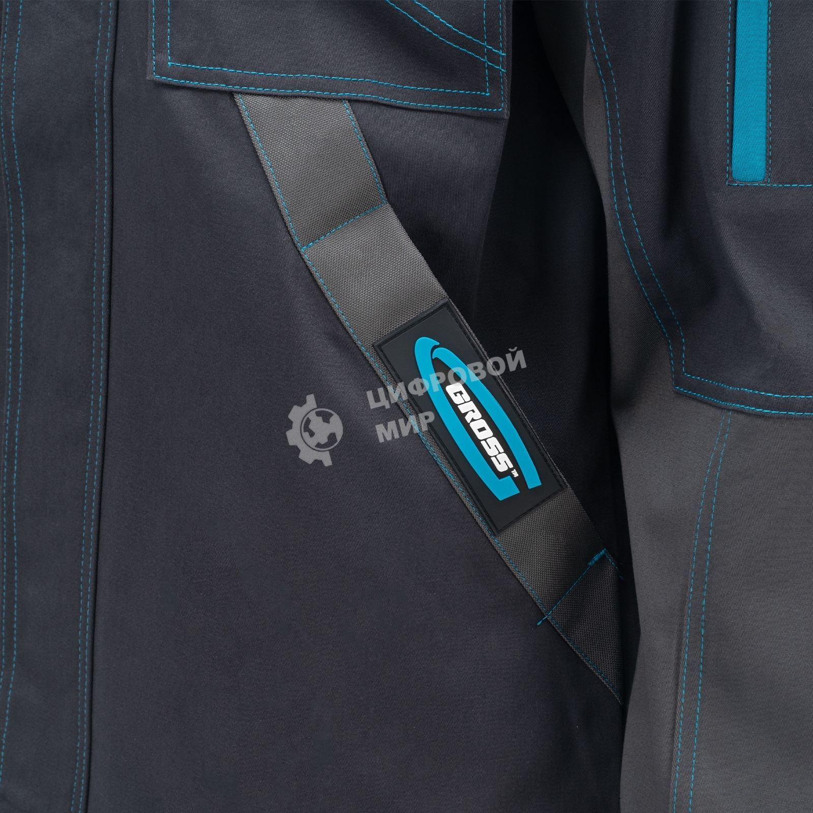 Куртка профессиональная рабочая, 97% хлопок 3% спандекс, M Gross