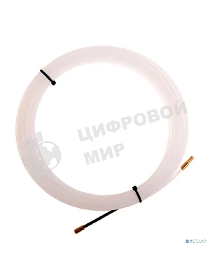 Протяжка кабельная Rexant (мини УЗК в бухте), 15 м нейлон, d=3 мм, латунный наконечник, заглушка