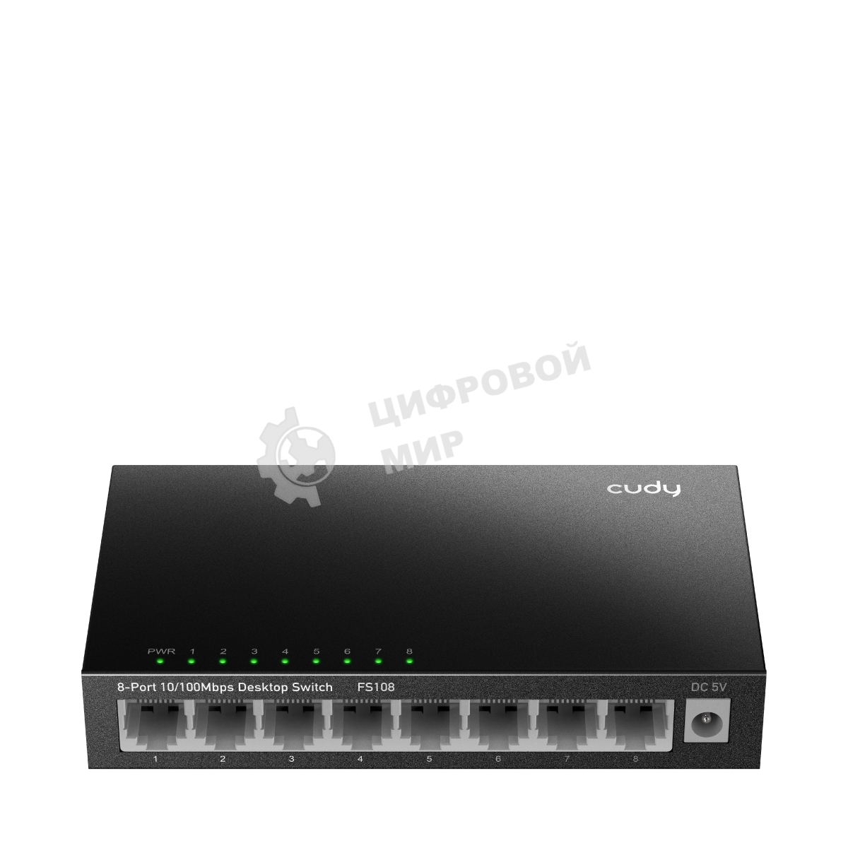 Коммутатор 8-Port 10/100 Mbps Desktop Switch, 8 10/100M RJ45 Ports, Loop Detection, Metal Case, Power Saving, Plug & Play