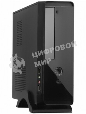 Компьютерный корпус ExeGate EX268701RUS MiniITX ExeGate MI-209 Black, miniITX/mATX, (M450, 80мм), 2хUSB, Audio