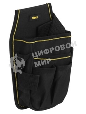 Поясная сумка монтажника Deli DL430003 260 x 150 мм, 6 карманов, ткань Оксфорд 600D