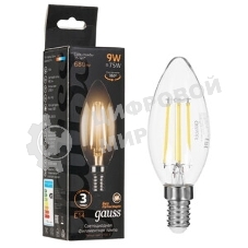 Светильник LED Gauss 9Вт 2700К IP20 встраив. ультратонкий круглый