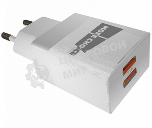 Сетевое зарядное устройство СЗУ 2USB 2.1A для micro USB More choice NC24m белый