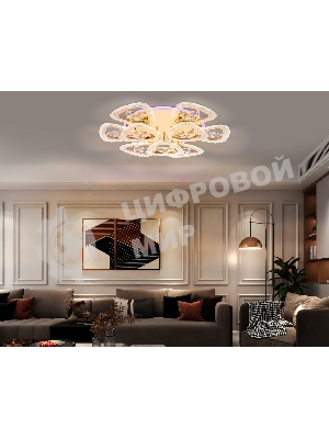 Светильник Ambrella light FA2923 GD золото 138W 600*600*130 (ПДУ РАДИО 2.4)