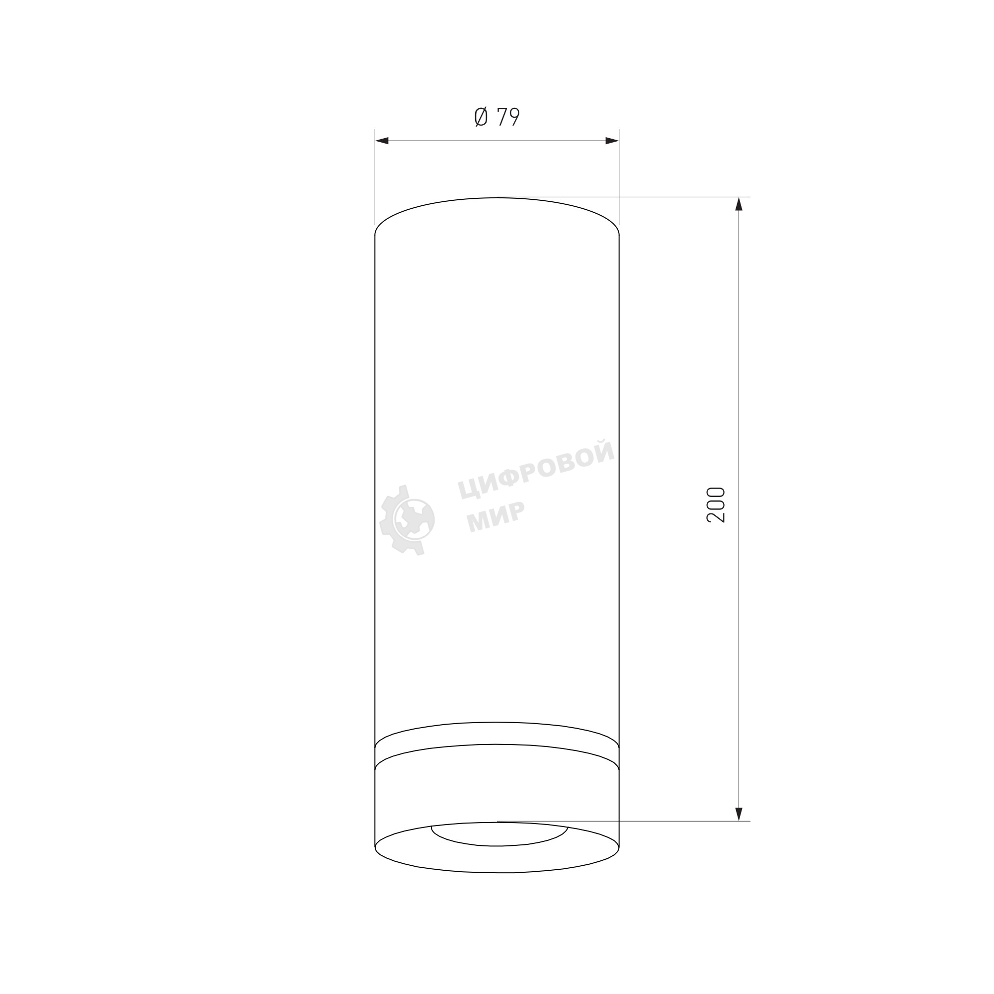 DLR022 12W 4200K / Светильник светодиодный стационарный белый матовый
