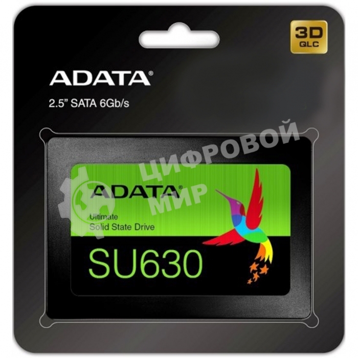 Накопитель SSD ADATA SU630, 240Gb, SATA III, 2.5