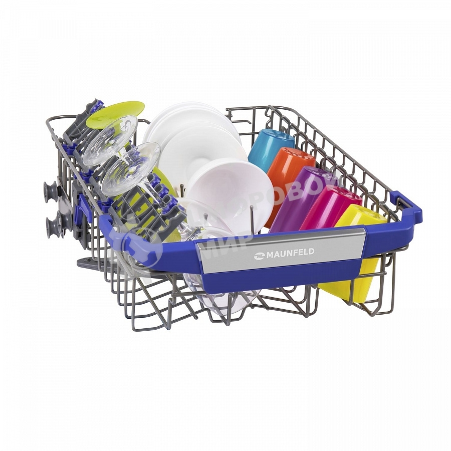 Встраиваемая посудомоечная машина Maunfeld MLP-08IMR, белый/черный, 44.5 см, 10 компл., 47 дБ, класс A++