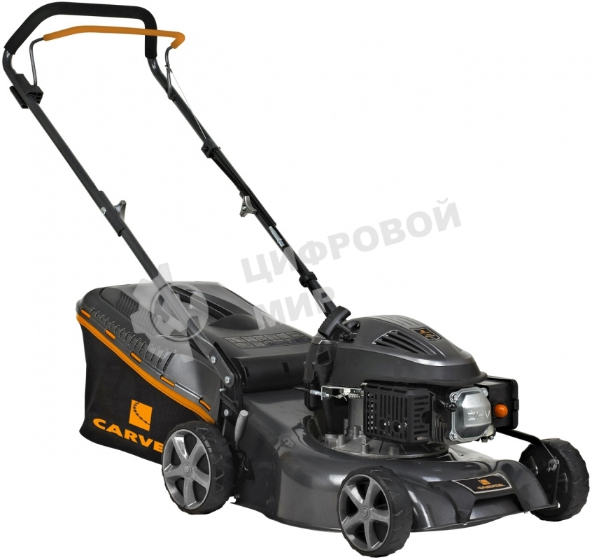 Газонокосилка CARVER LMG-2042HM бенз., 2 кВт, шир.42см колеса 6''/7'' травосб. 45л мульчиров.