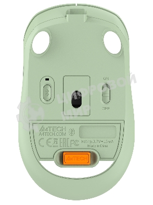Мышь беспроводная A4Tech Fstyler FB10C зеленый, 2000 dpi, радиоканал, Bluetooth, USB, кнопки - 4