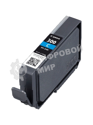 Картридж струйный Canon PFI-300 C EUR/OCN голубой (735 стр.) для Canon imagePROGRAF PRO-300