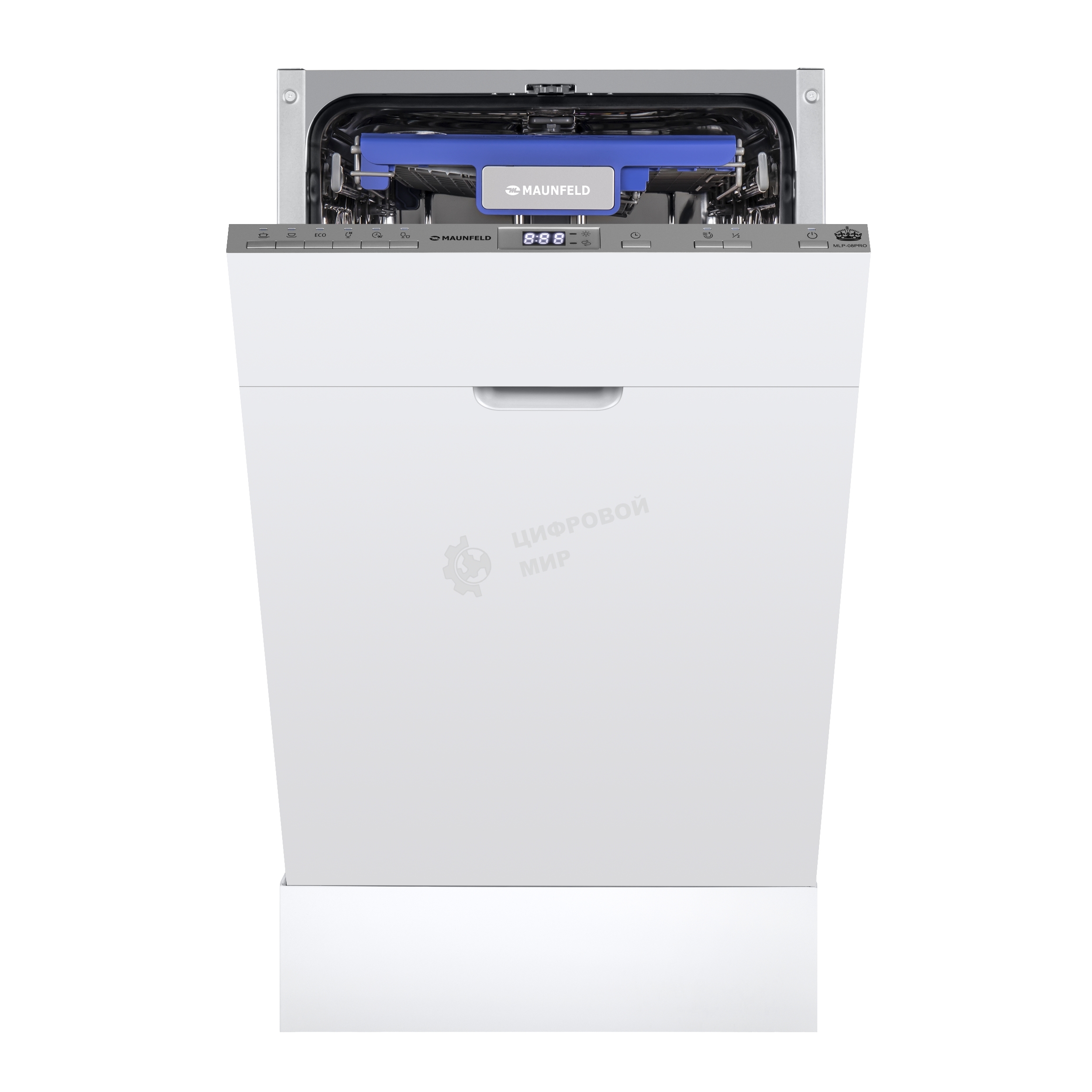 Встраиваемая посудомоечная машина Maunfeld MLP-08PRO, серебристый, 44.8 см, 10 компл., 47 дБ, класс A++