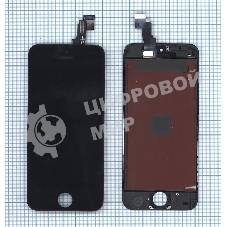 Дисплей для iPhone 5C в сборе с тачскрином (LT) черный