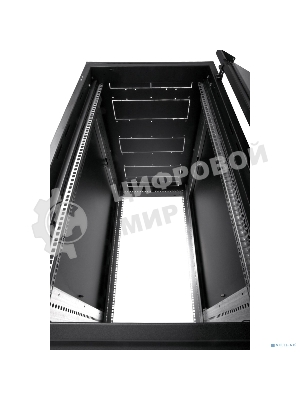 Шкаф телекоммуникационный напольный 18U (600x800) дверь стекло, черный (ШТК-М-18.6.8-1ААА-9005)