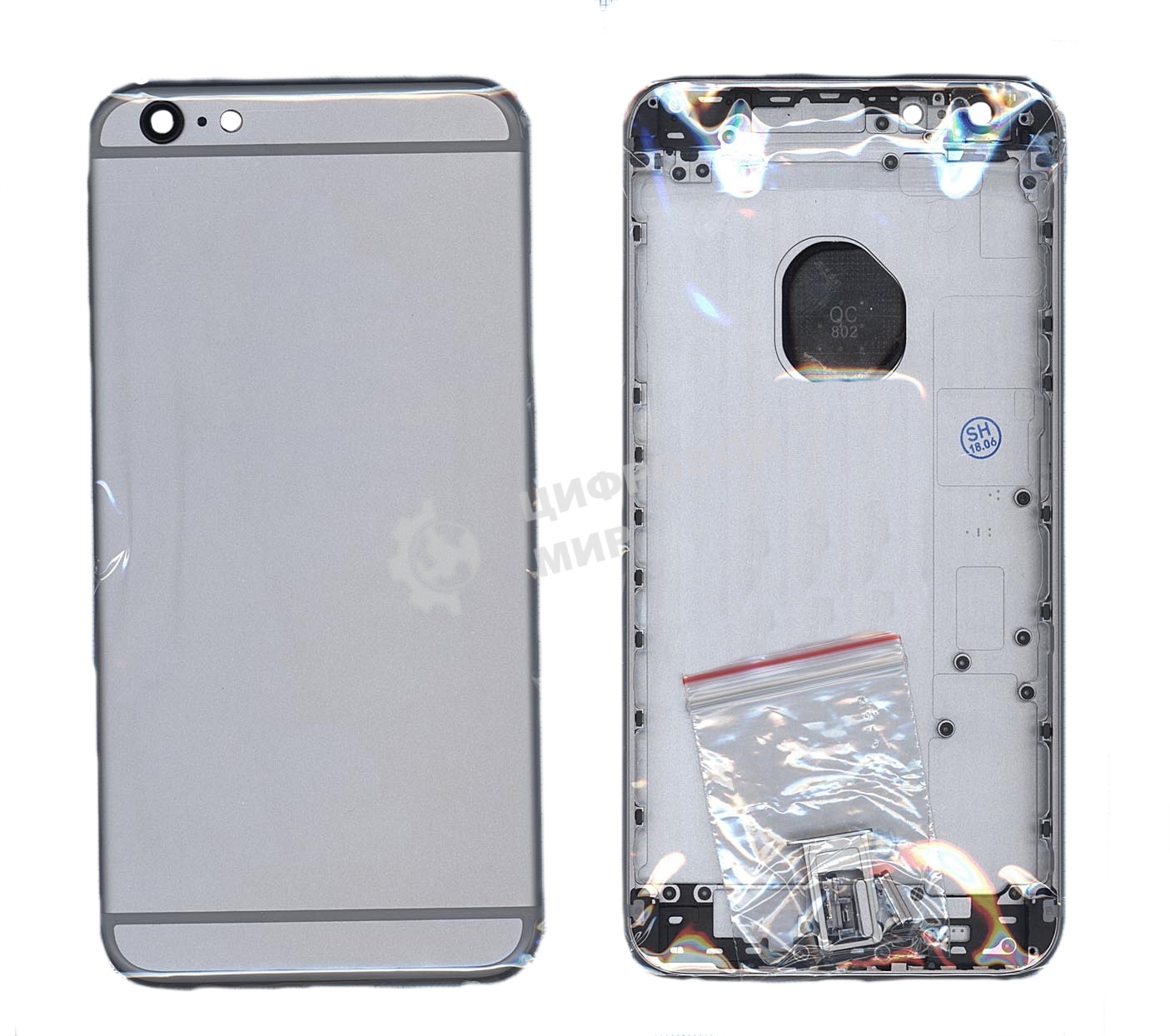 Задняя крышка для iPhone 6S Plus (5.5) серый