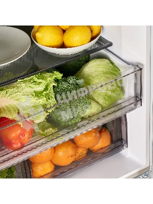 Холодильник Maunfeld MFF183NFWE белый трехкамерный инвертор 270/135л морозилка снизу, Total NoFrost, Side by Side