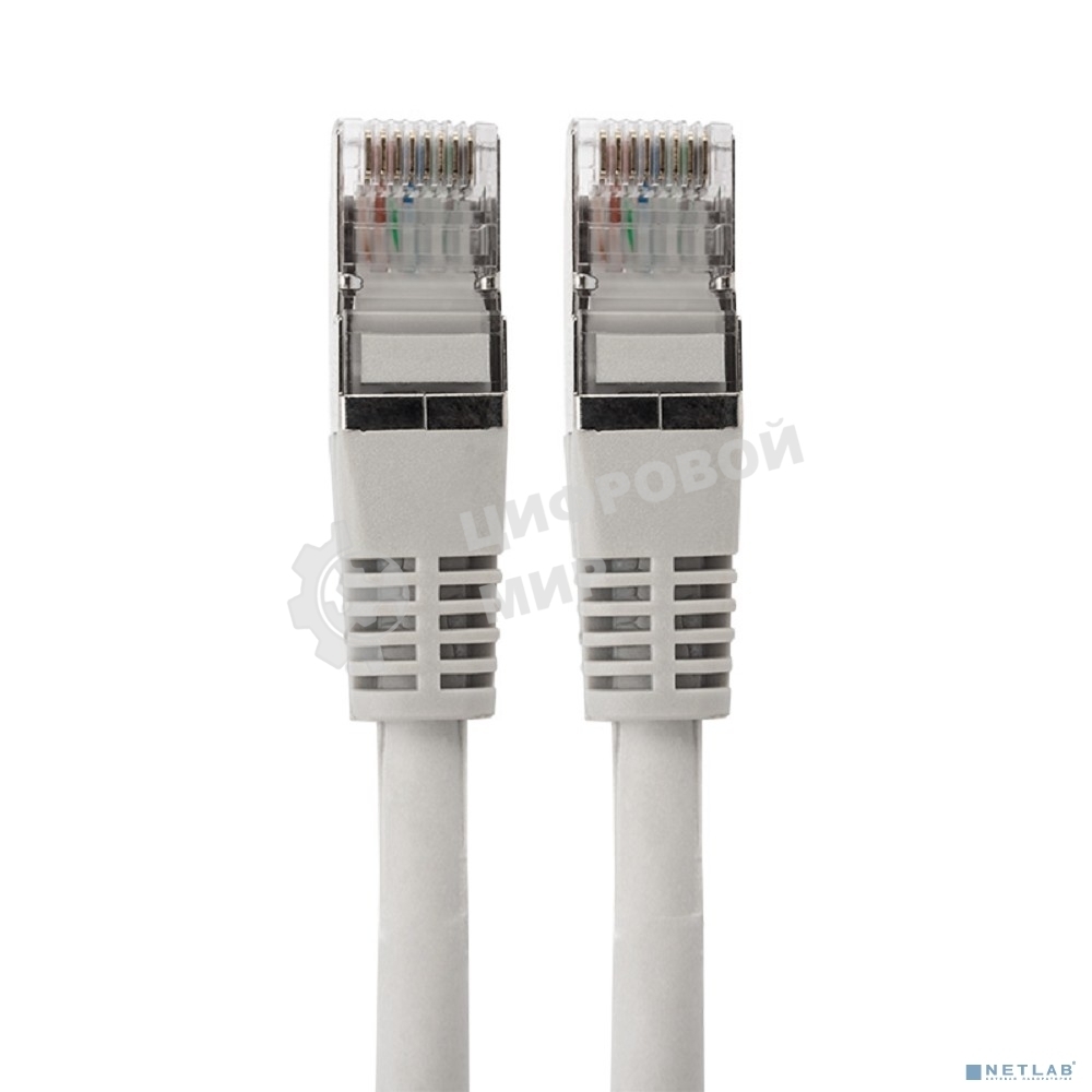 Пaтч-корд F/UTP Rexant, cat.6, RJ45-RJ45, экранированный, PVC серый, 0,5м