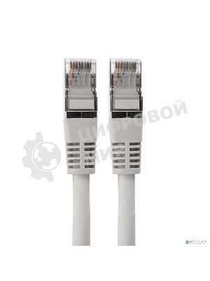 Пaтч-корд F/UTP Rexant, cat.6, RJ45-RJ45, экранированный, PVC серый, 0,5м